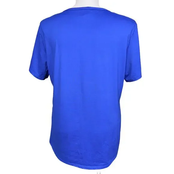 Boutique Womens Butterfly T Shirt Top Short Sleeve Pullover Floral Blue 5XL - Picture 4 of 7